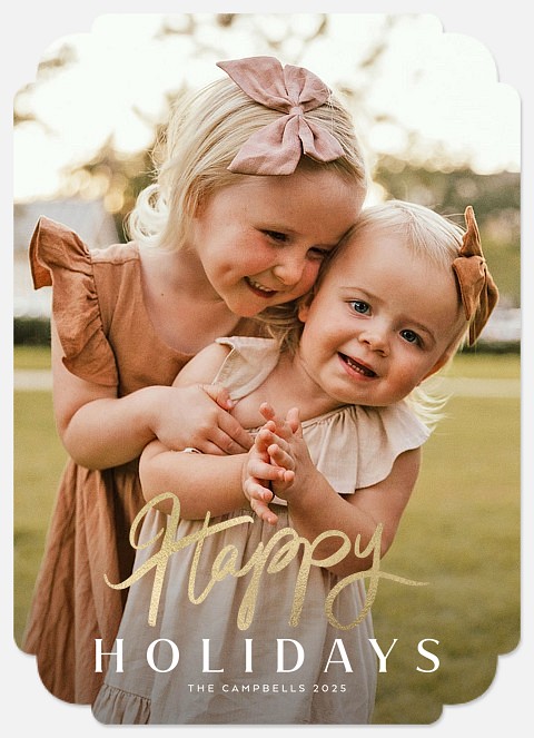 Handwritten Mix Holiday Photo Cards