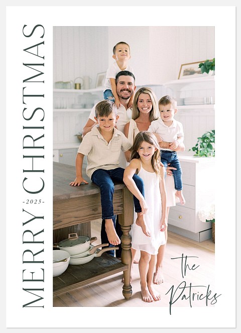 Simple Type Holiday Photo Cards