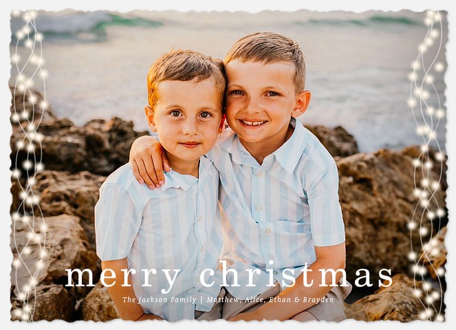 Side Lights Holiday Photo Cards