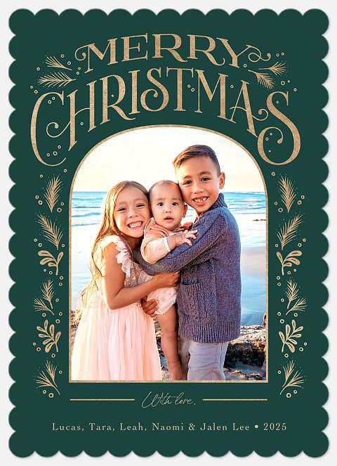 Festive Embellishments Holiday Photo Cards