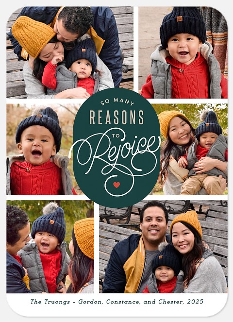 Reasons to Rejoice Holiday Photo Cards