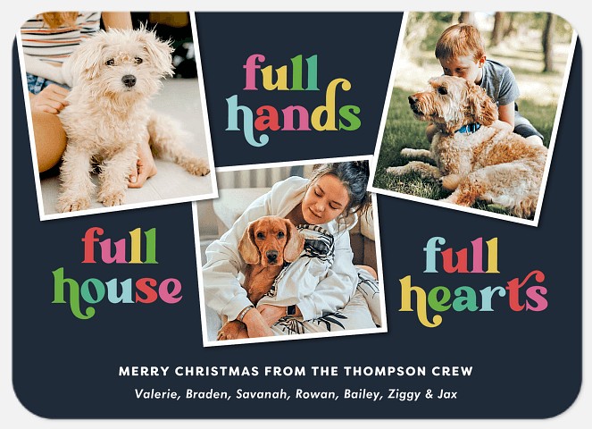 Full Hearts Holiday Photo Cards