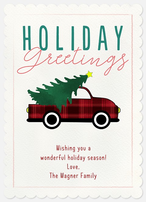 Tartan Truck Holiday Photo Cards