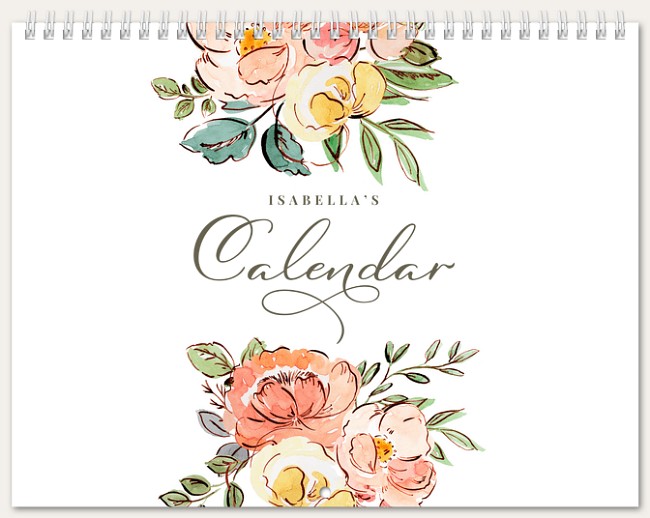 Blooming Seasons Calendar Personalized Photo Calendars