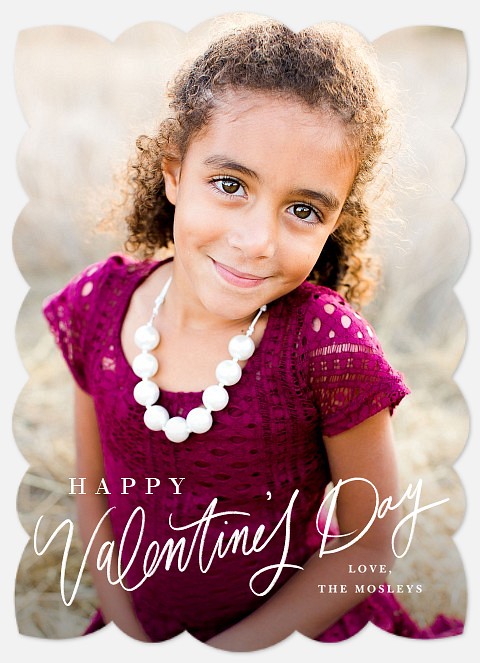 Handwritten Valentine Valentine Photo Cards