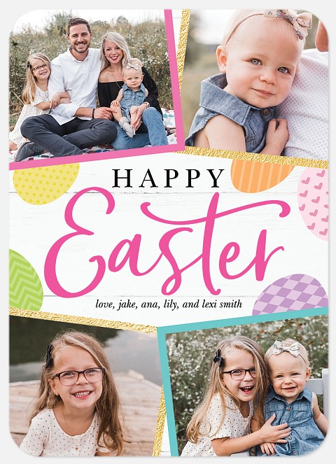 Whimsical Eggs Easter Photo Cards