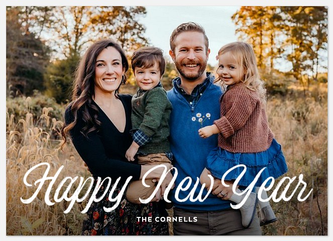 Simply Written Holiday Photo Cards