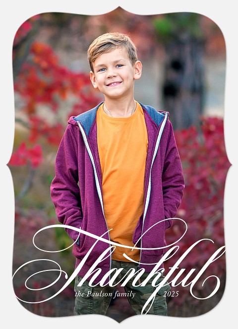 Thankful Flourishes Thanksgiving Cards