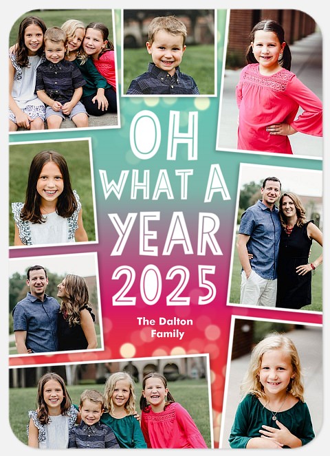 Vibrant Year Holiday Photo Cards