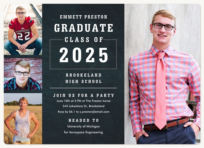 Athletic Collage Graduation Cards