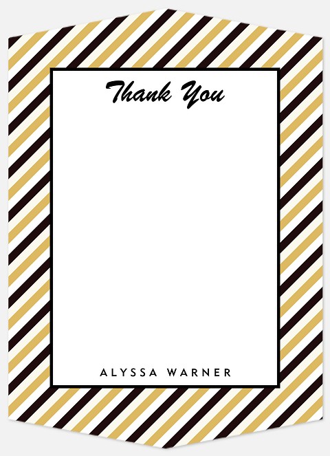 Bold Pennant Thank You Cards 