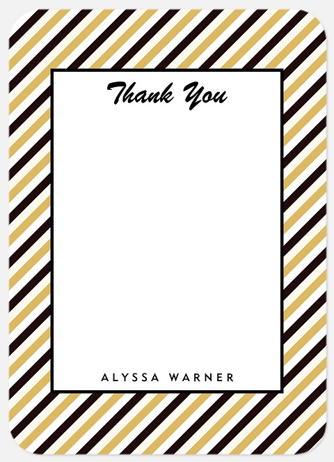 Bold Pennant Thank You Cards 