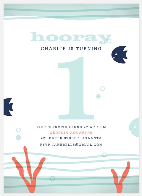 Under the Sea Kids' Birthday Invitations