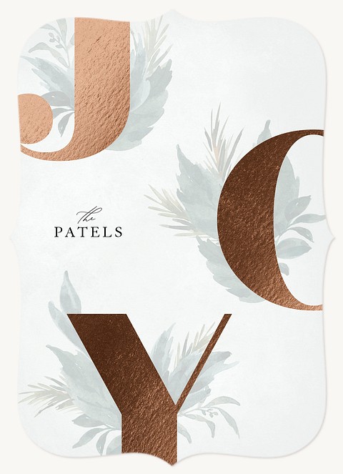 Joyful Elegance Photo Holiday Cards