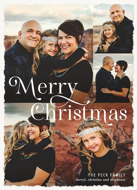 Yuletide Grid Christmas Cards