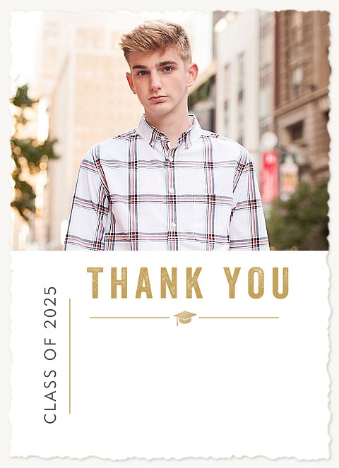 Academic Thanks Graduation Thank You Cards