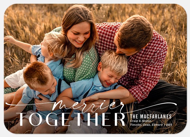 Merrier Together Holiday Photo Cards