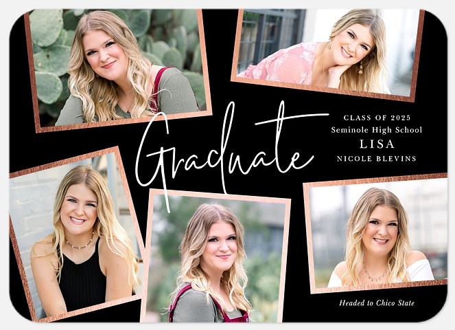 Whimsy Collage Graduation Cards