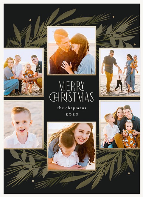 Elegant Garland Personalized Holiday Cards
