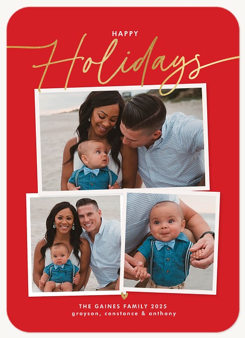 Sweet Simplicity Personalized Holiday Cards