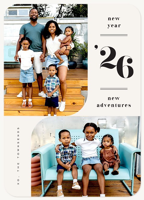 Modern Adventures Personalized Holiday Cards