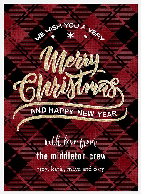 Joyful Greeting Holiday Photo Cards