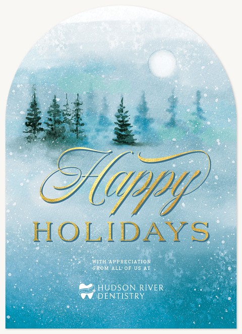 Frosty Greetings Business Holiday Cards