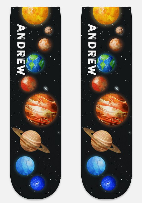 Solar System Custom Socks