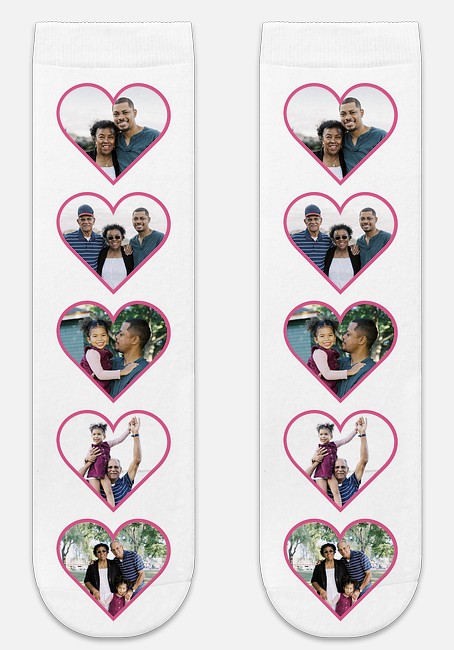 Hearts Galore Custom Socks