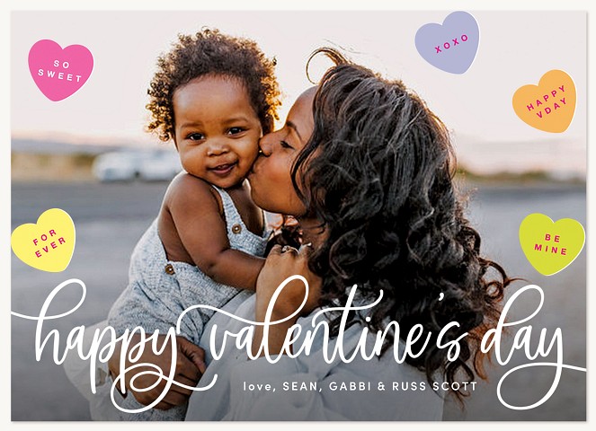 Candy Hearts Valentines Cards