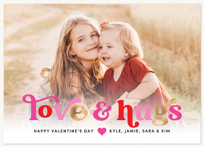 Love & Hugs Valentines Cards
