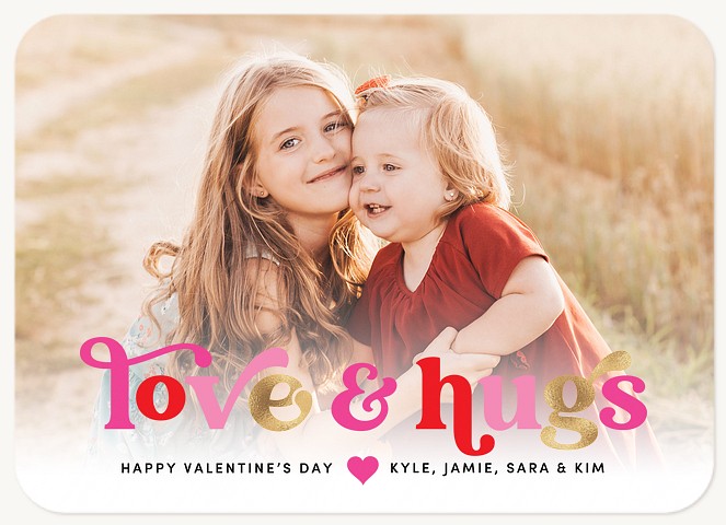 Love & Hugs Valentines Cards