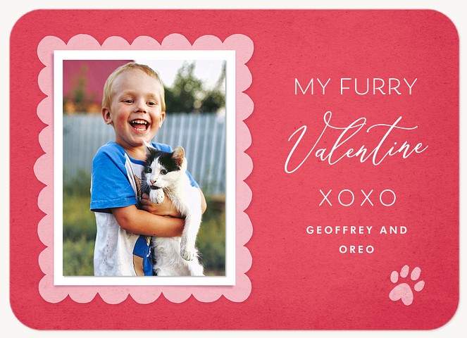 Furry Valentine Valentines Cards