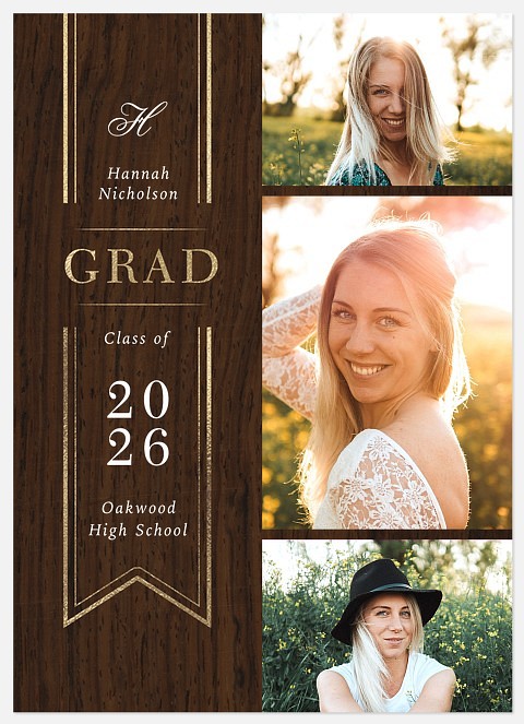 Rustic Accolade Graduation Cards