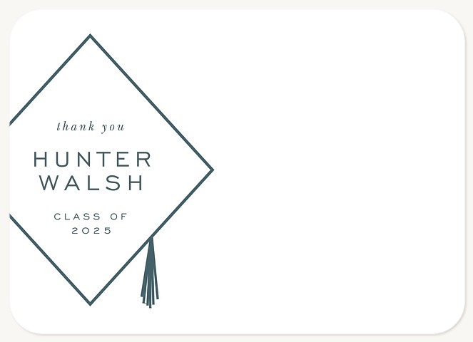 Diamond Cap Thank You Cards 