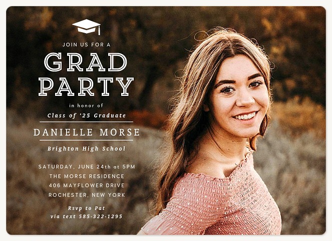 Inline Type Graduation Announcements