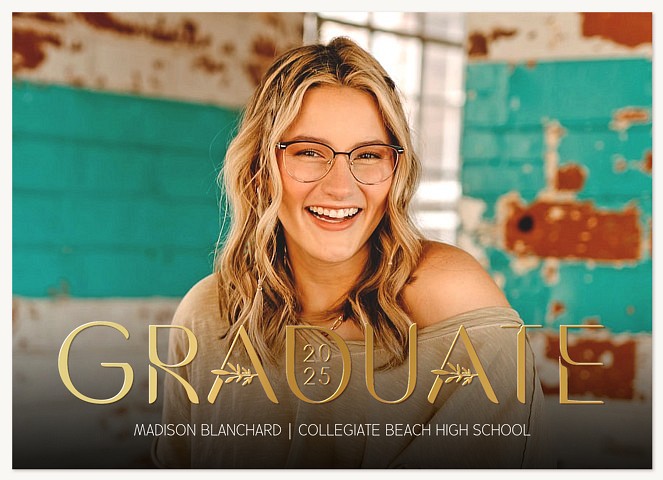 Gilded Classic Graduation Cards