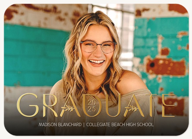 Gilded Classic Graduation Cards