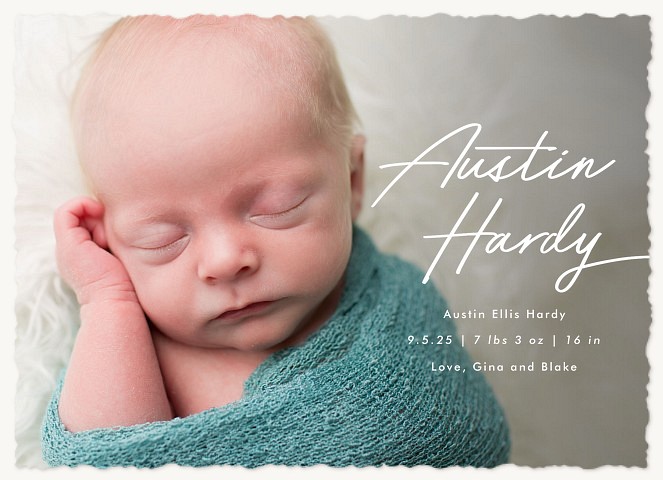 Super Script Baby Announcements