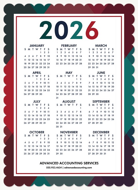 Classic Countdown Business Holiday Cards