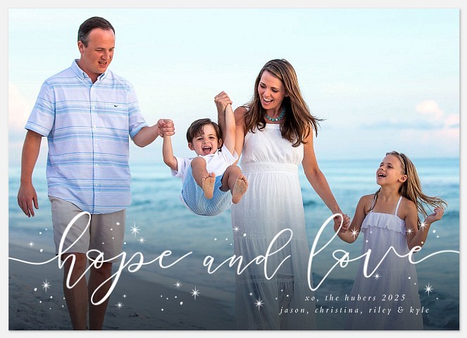 Hope Sparkles Holiday Photo Cards