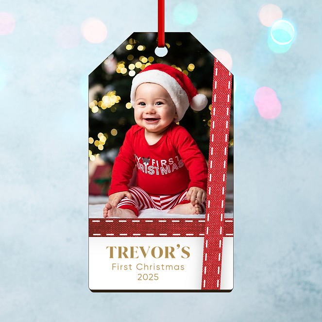 Christmas Wrap Personalized Ornaments