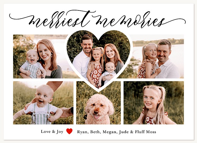 Loving Collage Personalized Holiday Cards