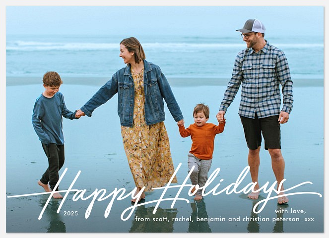 Cheerful Greetings Holiday Photo Cards