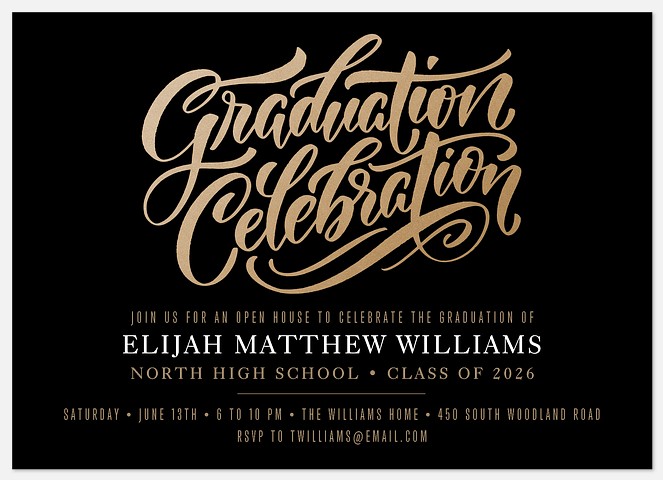 Golden Grad Graduation Cards