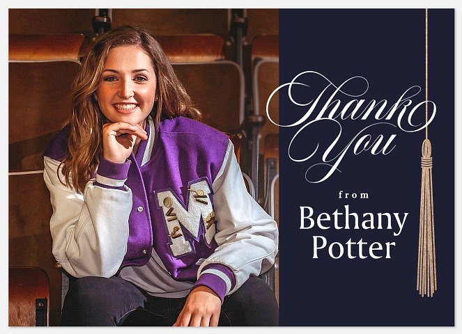 Decorative Tassel Thank You Cards 