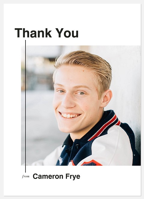 Modern Bauhaus Thank You Cards 