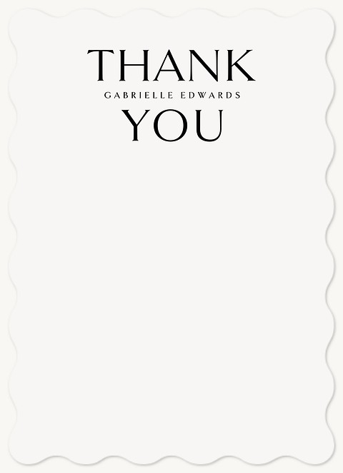 Eloquent Simplicity Thank You Cards 