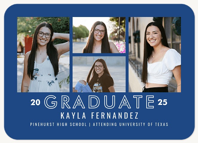Outlined Graduate Graduation Cards