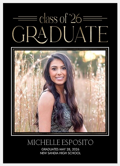 Classic Elegance Graduation Cards